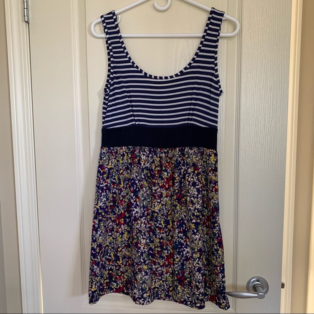 Multi-Patterned Mini Dress